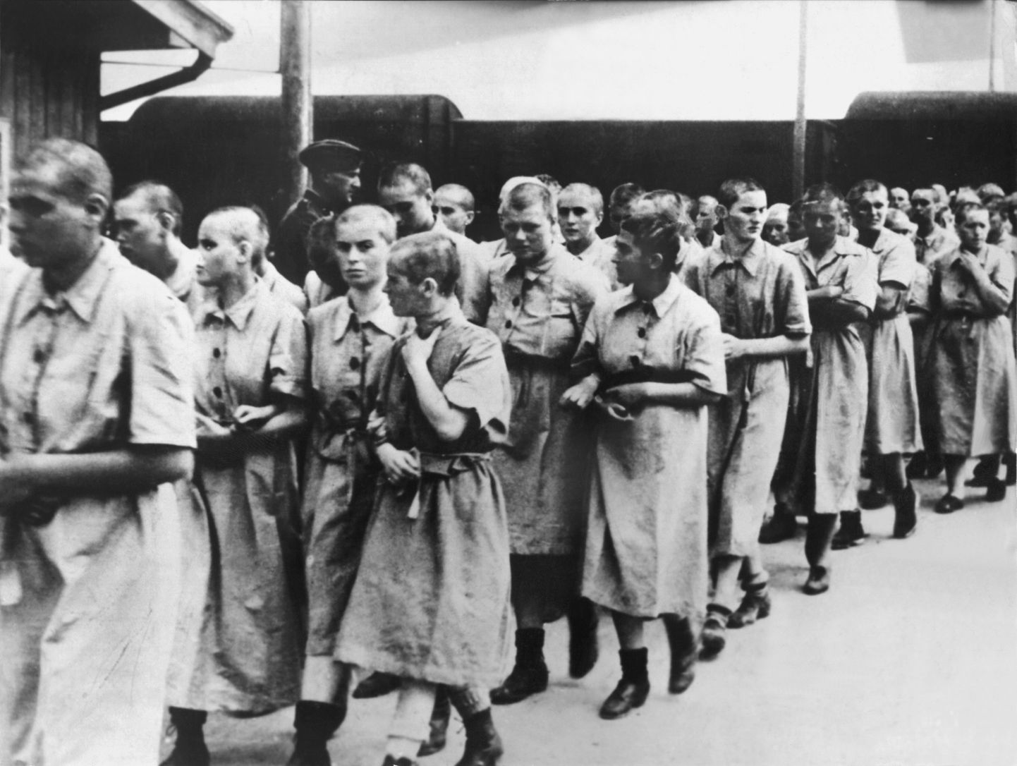 Auschwitzi laagri naissoost vangid.