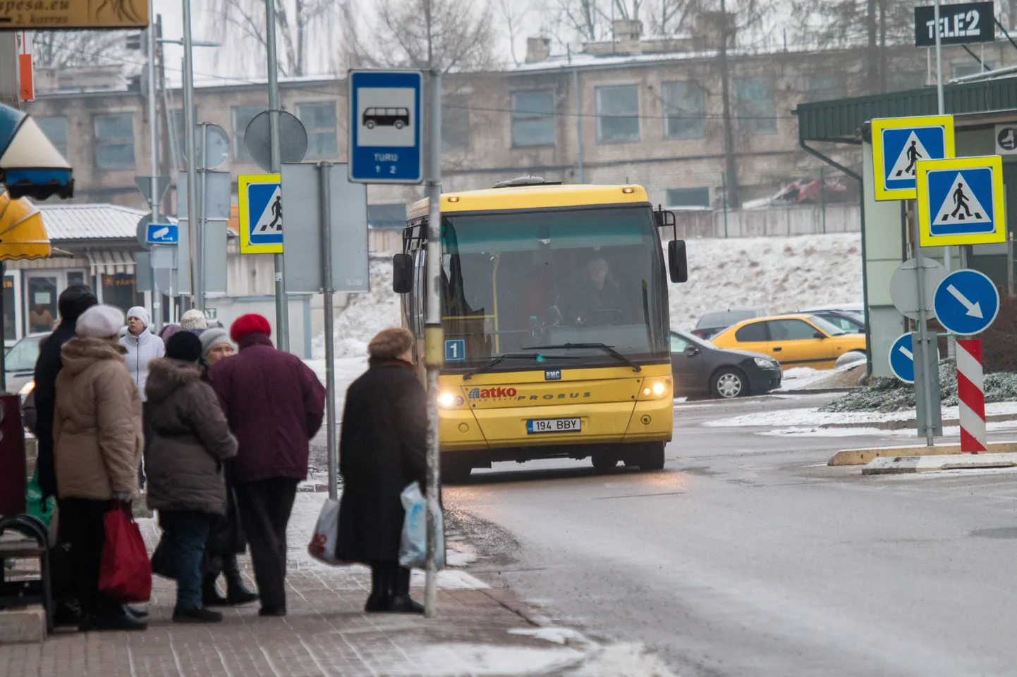 Bussipeatus. Pilt on illustratiivne