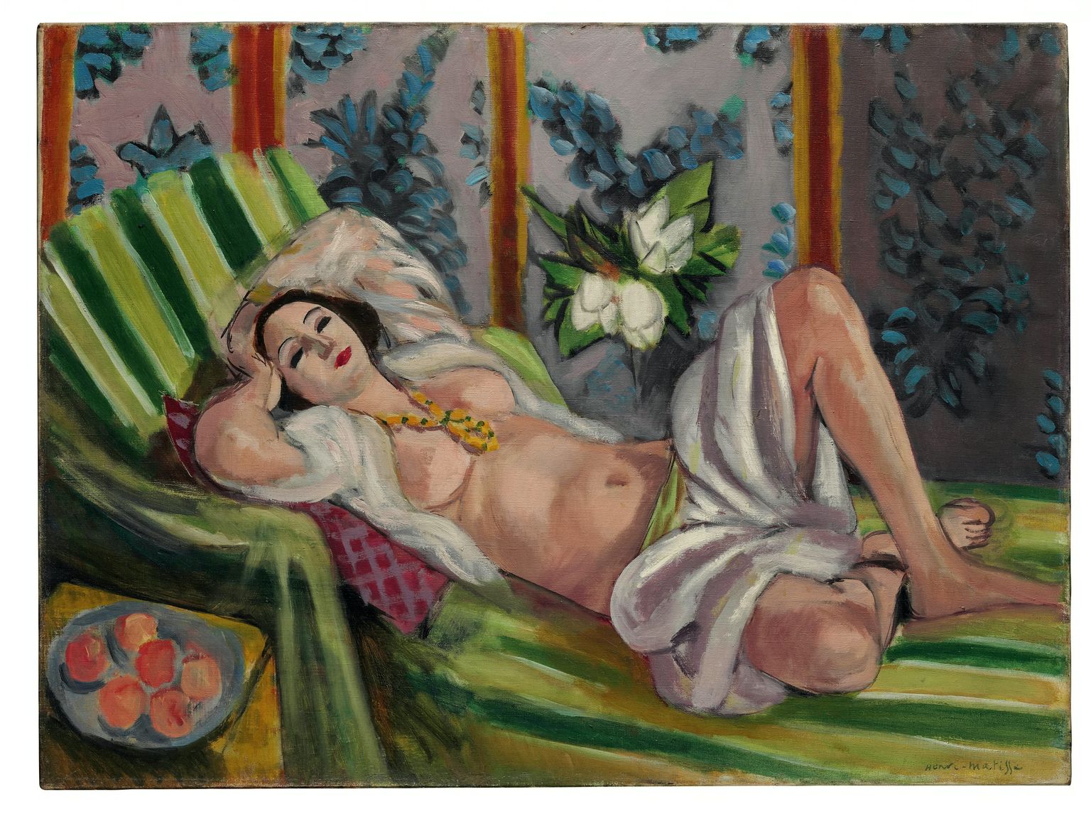 Henri Matisse’i maal  «Odalisque couchée aux magnolias»