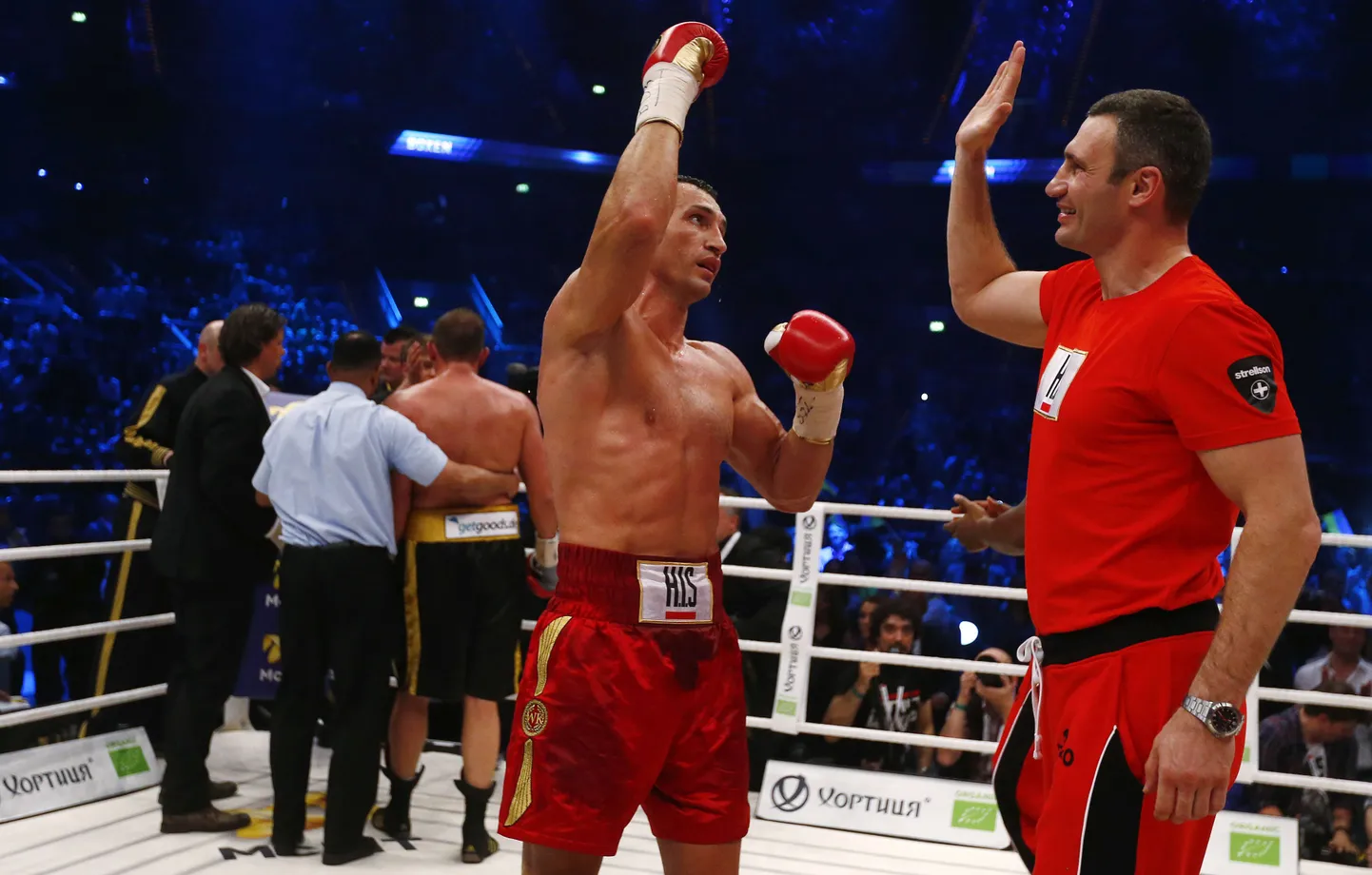 Poksimaailma valitsejad Vladimir ja Vitali Klitško.