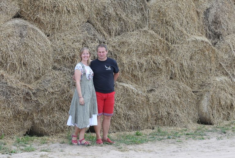 Andre farmi peremees ja perenaine Aivar Alviste ja Erika Pääbus.