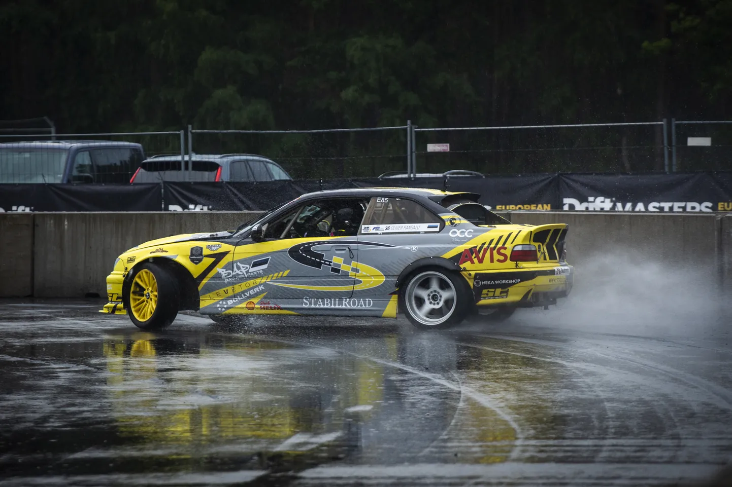 Oliver Randalu eelmisel aastal Lätis toimund Drift Masters etapil. Oma 3. seeria BMWga on ta võistlenud alates karjääri algusest ehk viis aastat.
