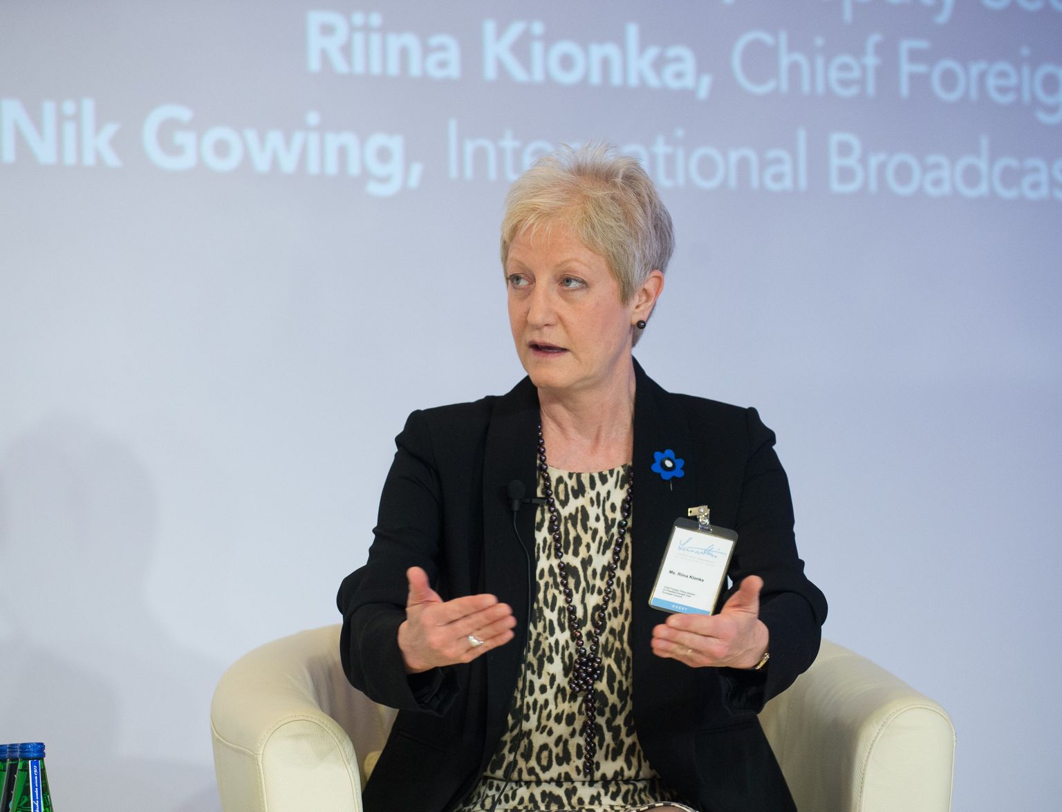 Riina Kionka esinemas laupäeval Tallinnas toimunud järjekorras kaheksandal Lennart Meri konverentsil.