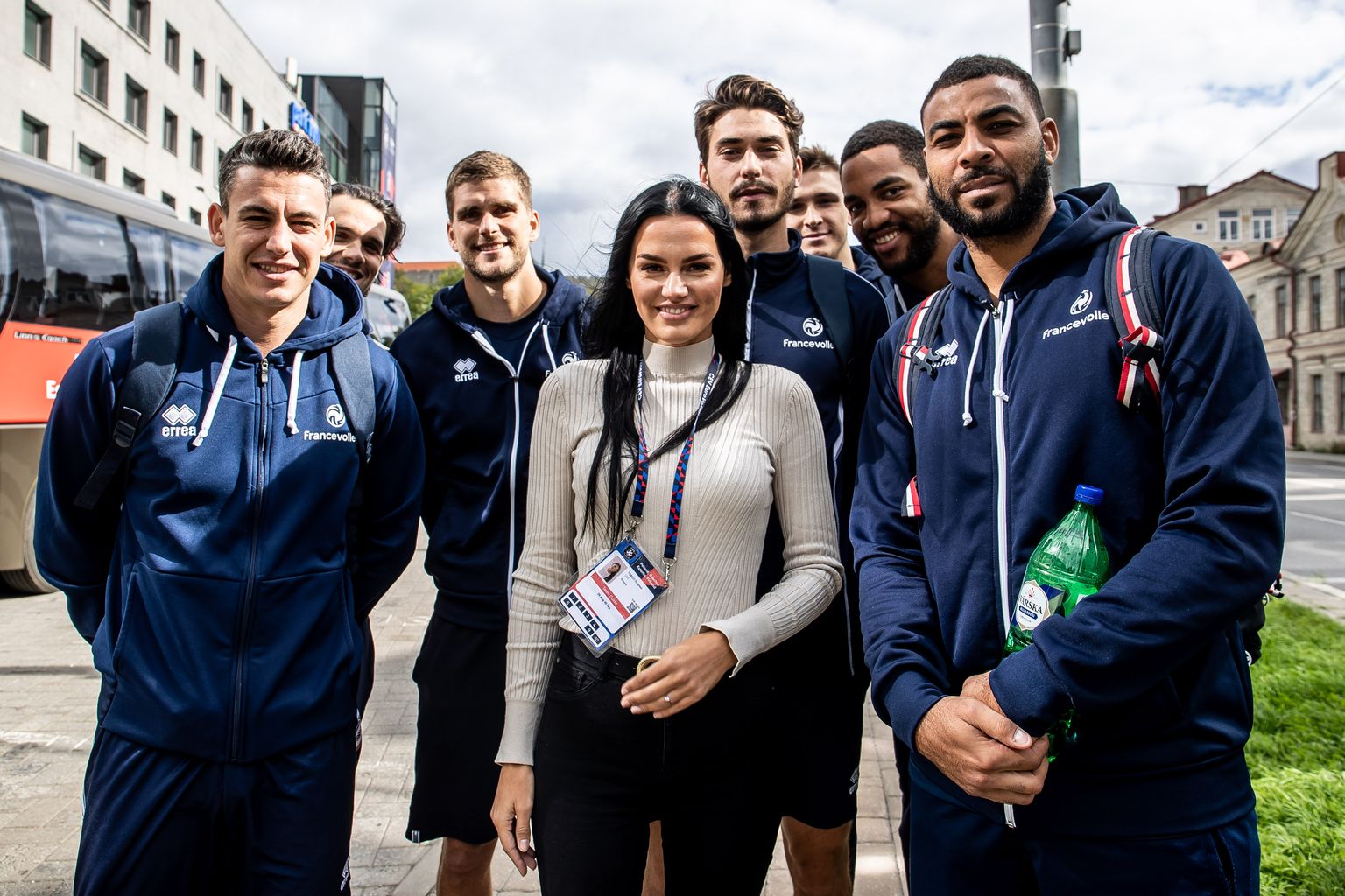 Dagmar Torilo (keskel) koos Tokyo olümpial kuldmedali võitnud Prantsusmaa koondislastega. Vasakult: Jenia Grebennikov, Antoine Arthur Fabien Brizard, Trevor Clevenot, Daryl Bultor ja Earvin Ngapeth.