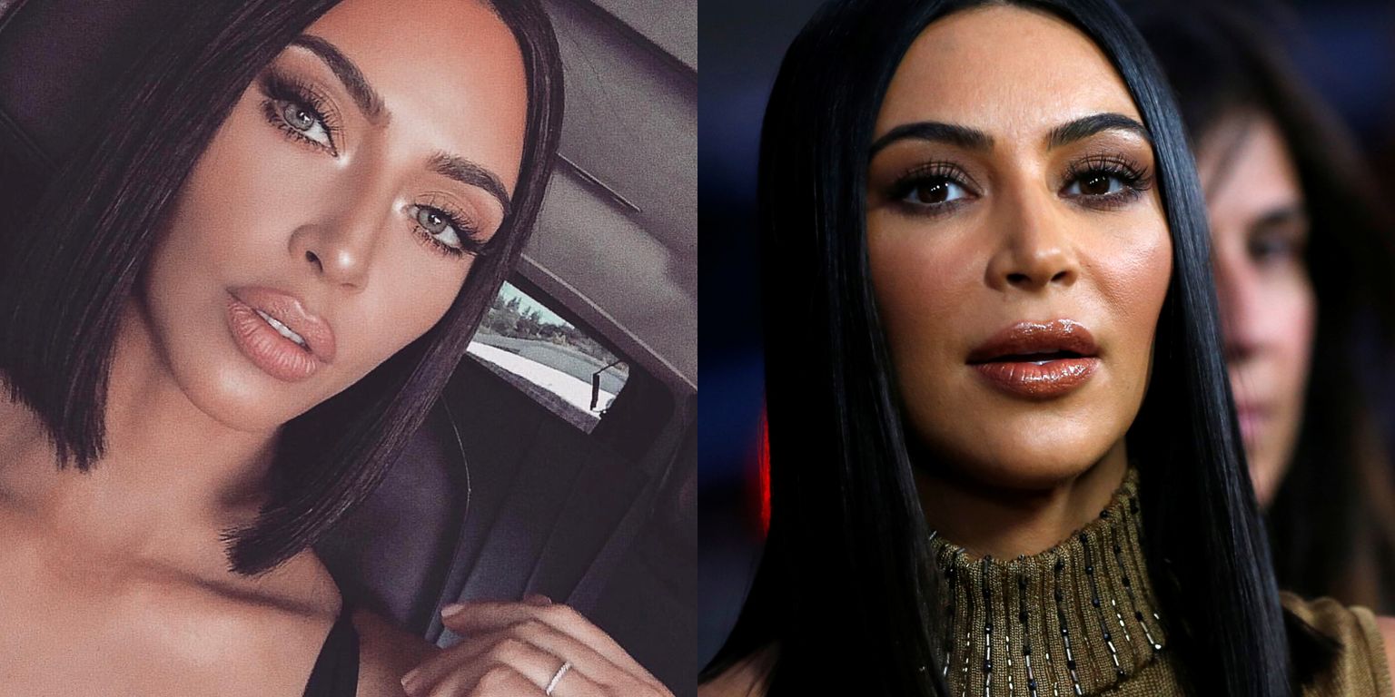 Vasakul: Kim Kardashian sotsiaalmeedia postitus, pildi autor Vida Press. Paremal: Kim Kardashian punasel vaibal, pildi autor Scanpix, Reuters.