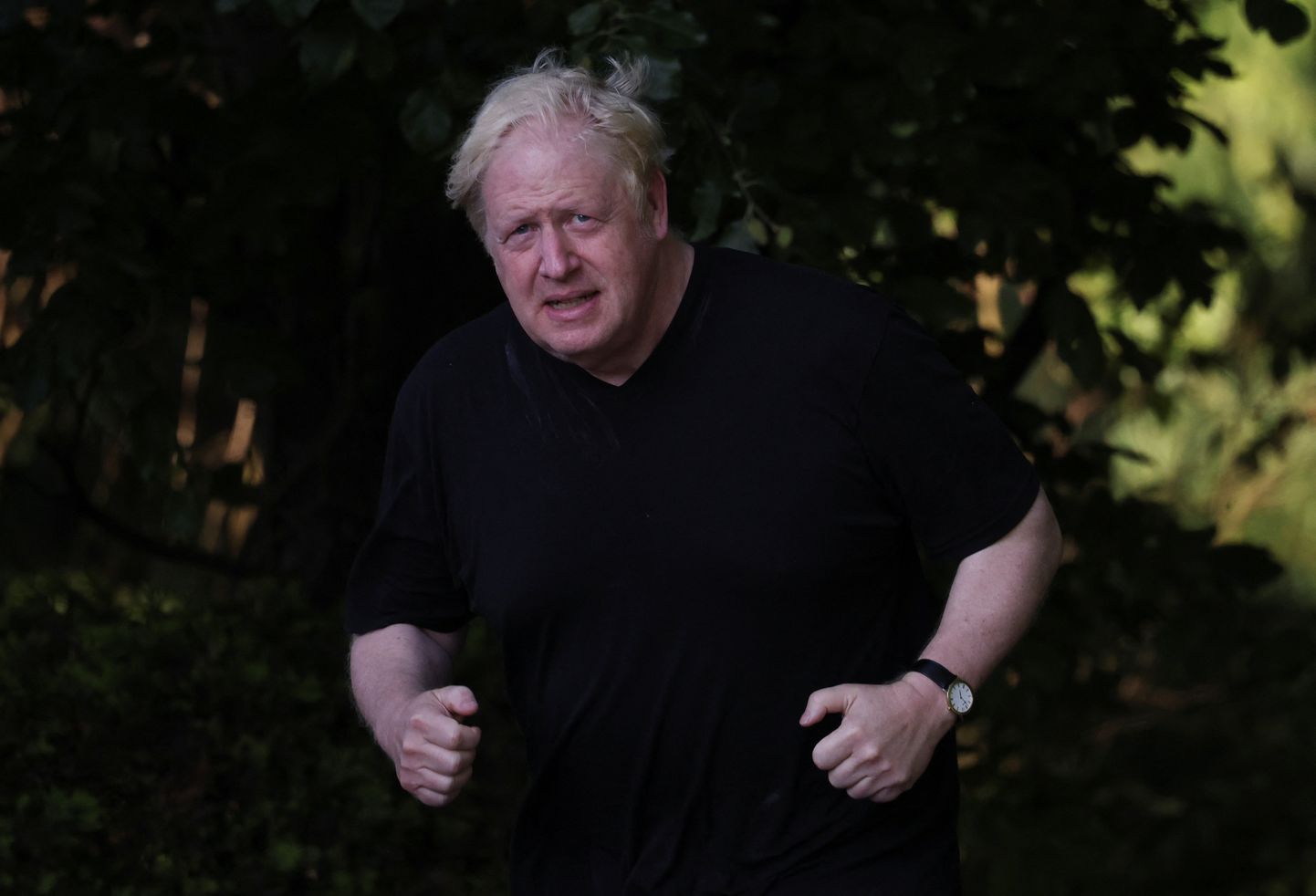 Suurbritannia ekspeaminister Boris Johnson käis 15. juuni hommikul jooksmas oma kodu lähistel Oxfordshire's Brightwell-cum-Sotwellis.
