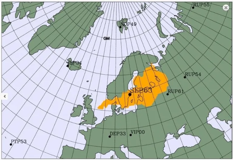 Isotoobileidude esmane võimalik levikukaart.