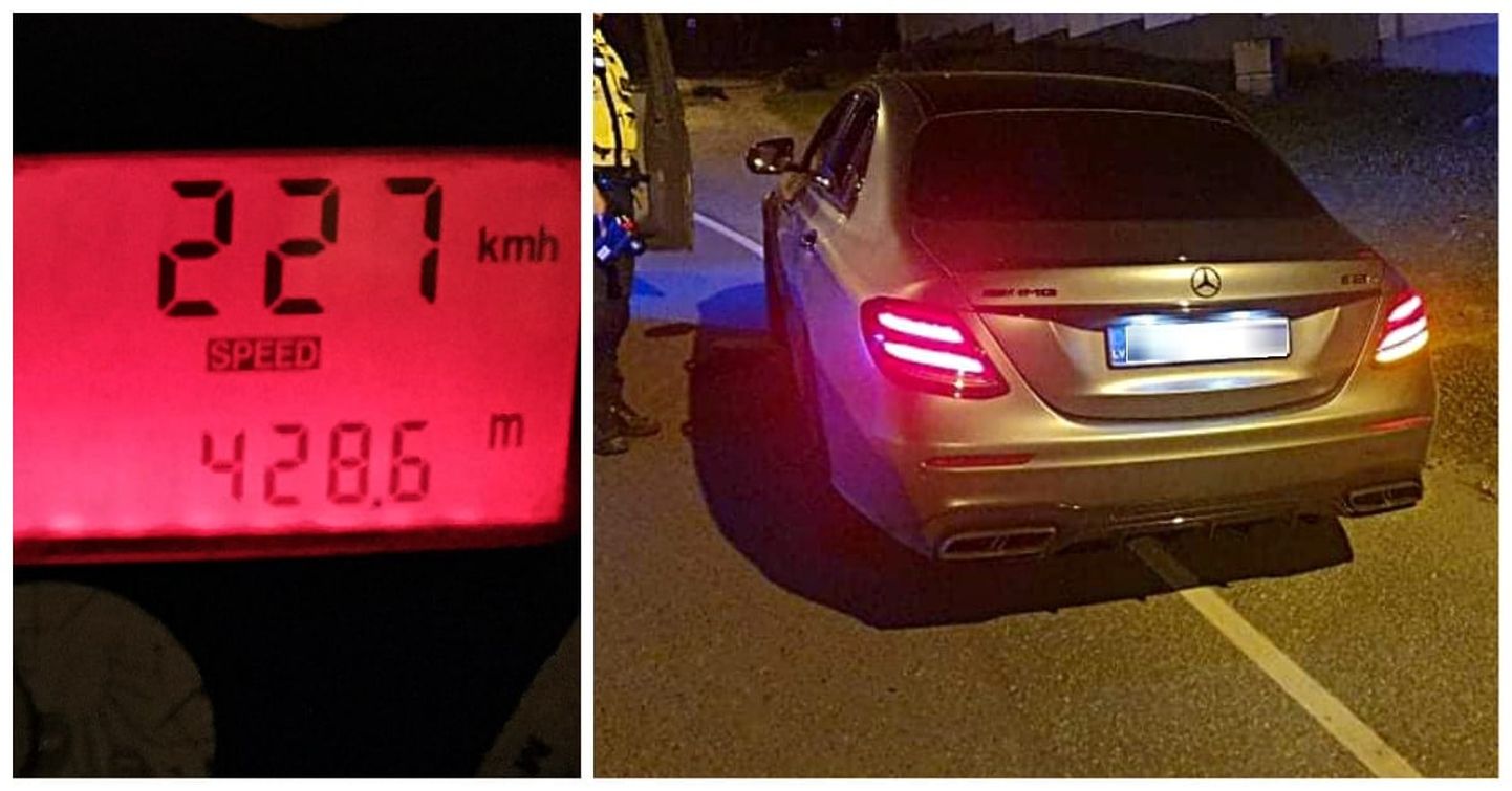 Piirivalvebüroo Tallinna kordoni ametnikud mõõtsid eile öösel Pirita teel Kose tee poole liikuva auto kiiruseks 227 km/h.