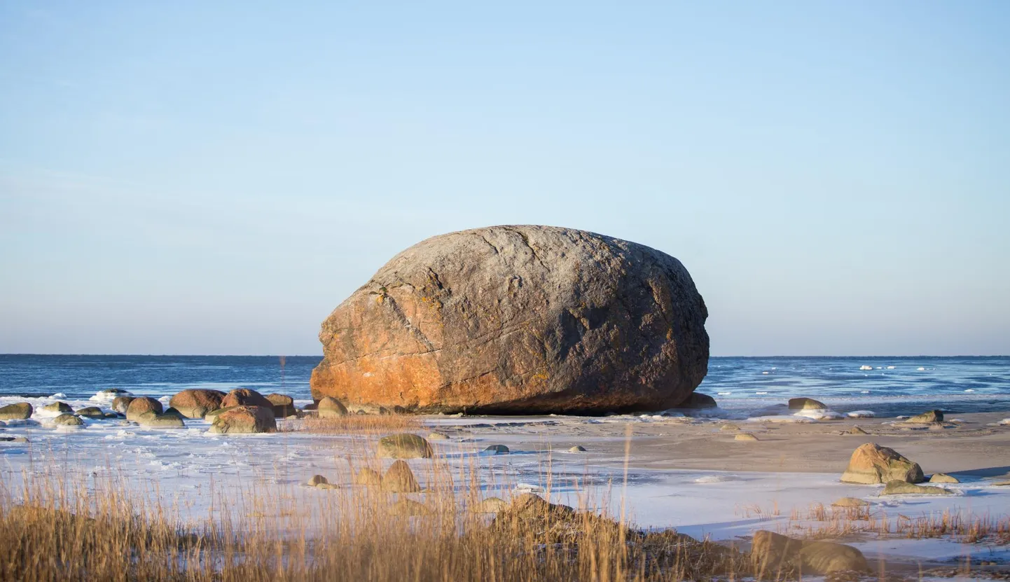 Letipea kaitsealale jääb ka Ehalkivi rändrahn.
FOTO: Meelis Meilbaum