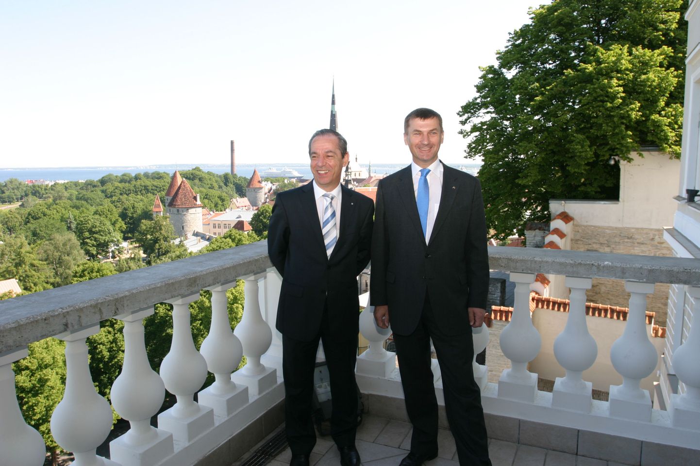 Malta peaminister Lawrence Gonzi ja Eesti valitsusjuht Andrus Ansip.