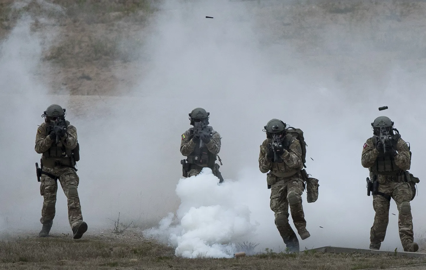 Sõdurid õppustel Saber Strike.