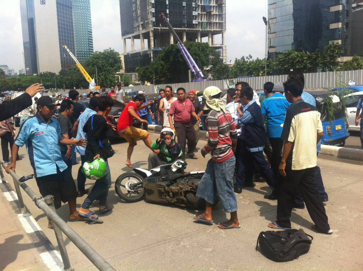 Uberi-vastased protestid Jakartas