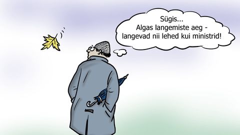 NÄDALA KARIKATUUR ⟩ Sügisel langevad lehed ja ministrid