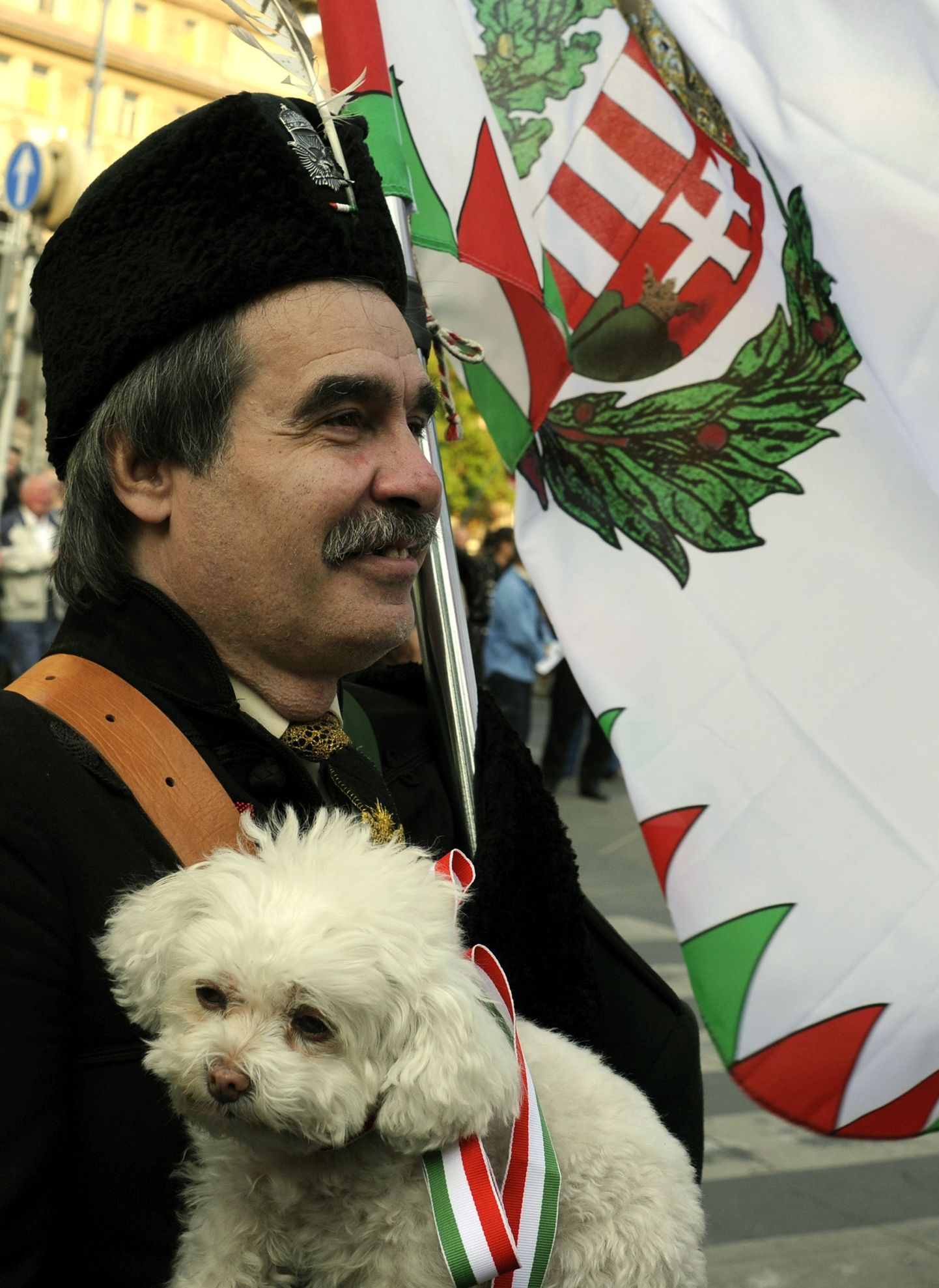 Ungari rahvariides Jobbiku poolehoidja.