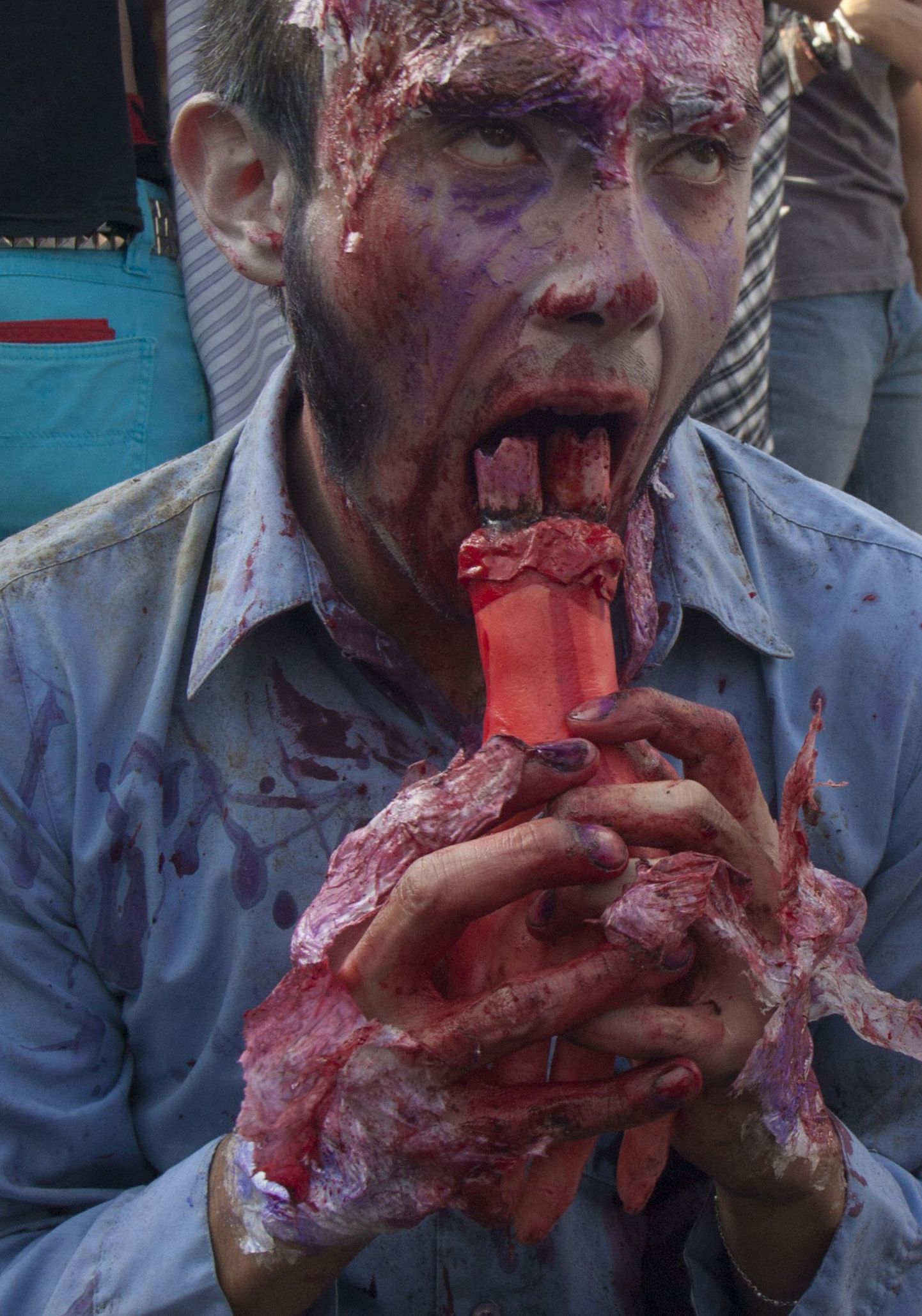 Mehhiko zombie paraadil osaleja