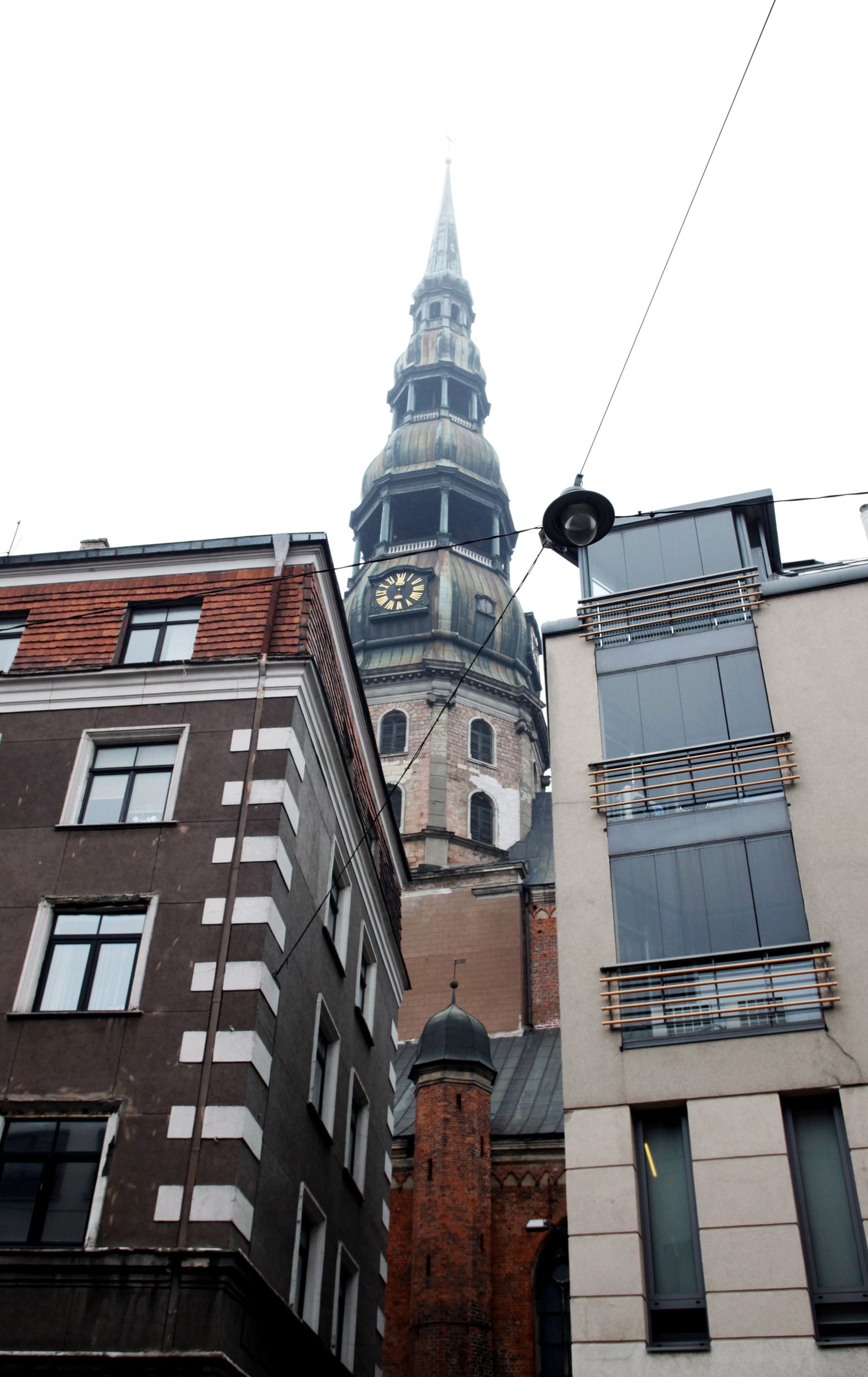 Rīgas Svētā Pētera baznīcas tornis.