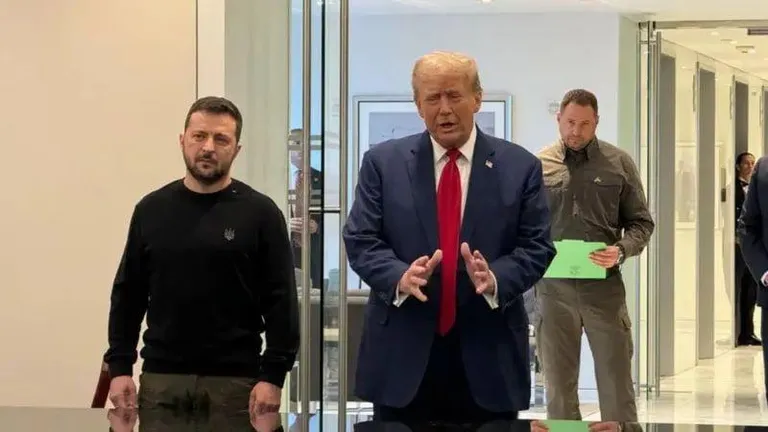 Зеленский и Трамп встретились в Нью-Йорке 27 сентября 2024 года. Интрига по поводу этой встречи сохранялась до последнего