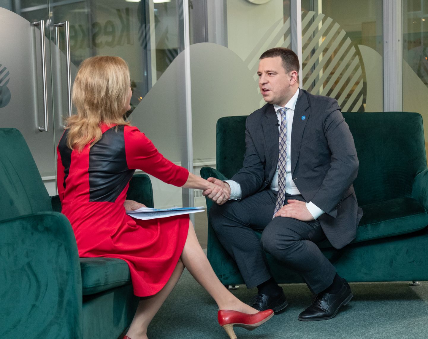 Interviews with party leaders. Leader of the Centre Party Jüri Ratas.