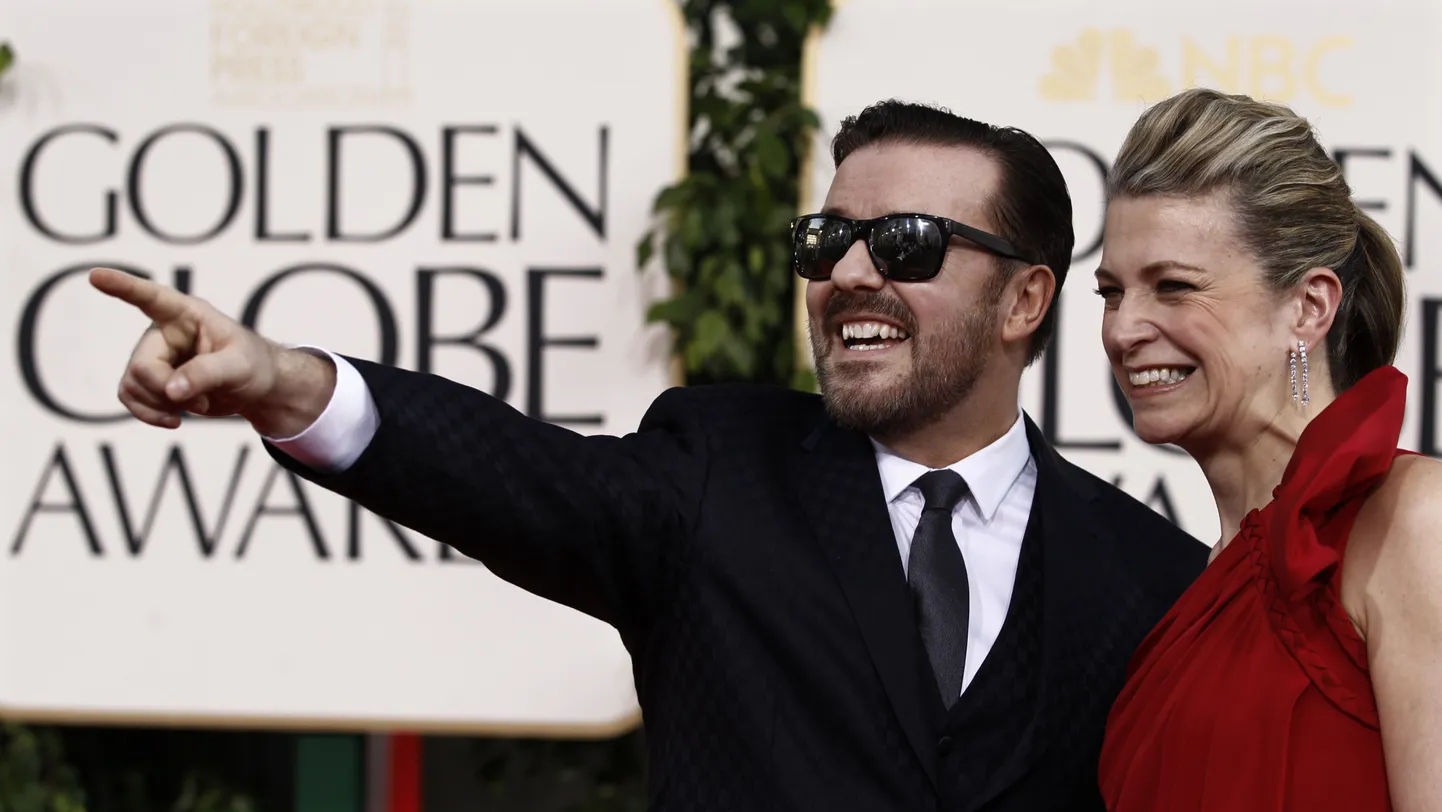 Ricky Gervais ja tema partner Jane Fallon Kuldgloobuste galal