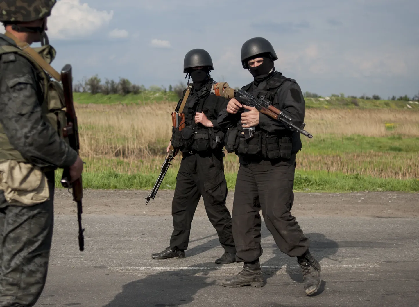 Ukraina rahvuskaardi liikmed.