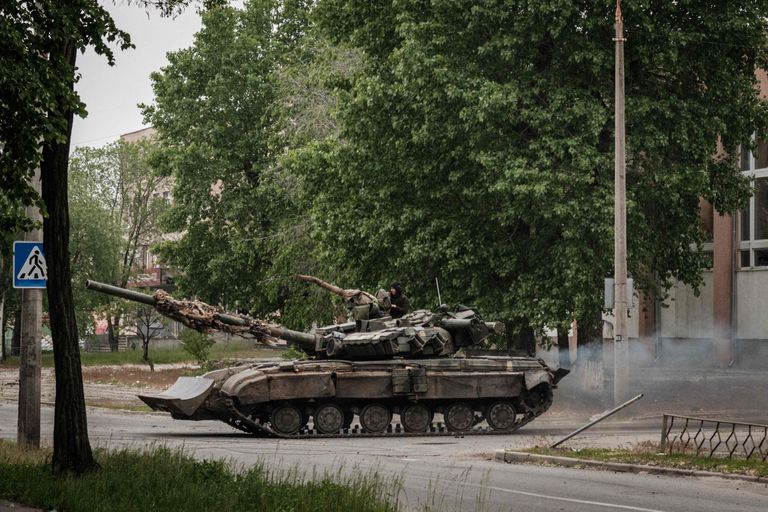 Ukraina tank Sjevjerodonetskis 18. mail.