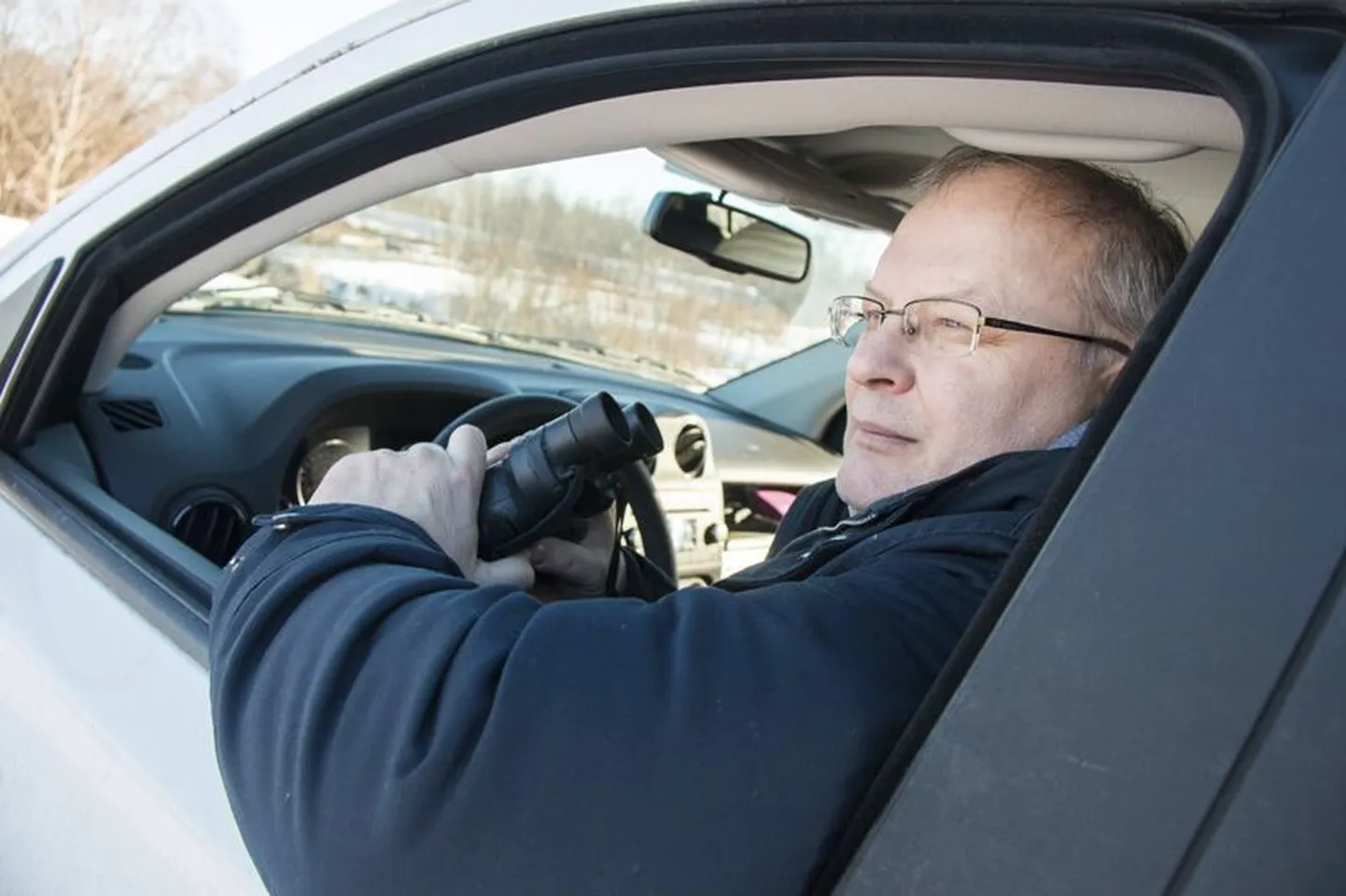 Viru Folgi korraldajana tuntud Peep Veedla on ka professionaalne ornitoloog ja vaatles linde Tapal.