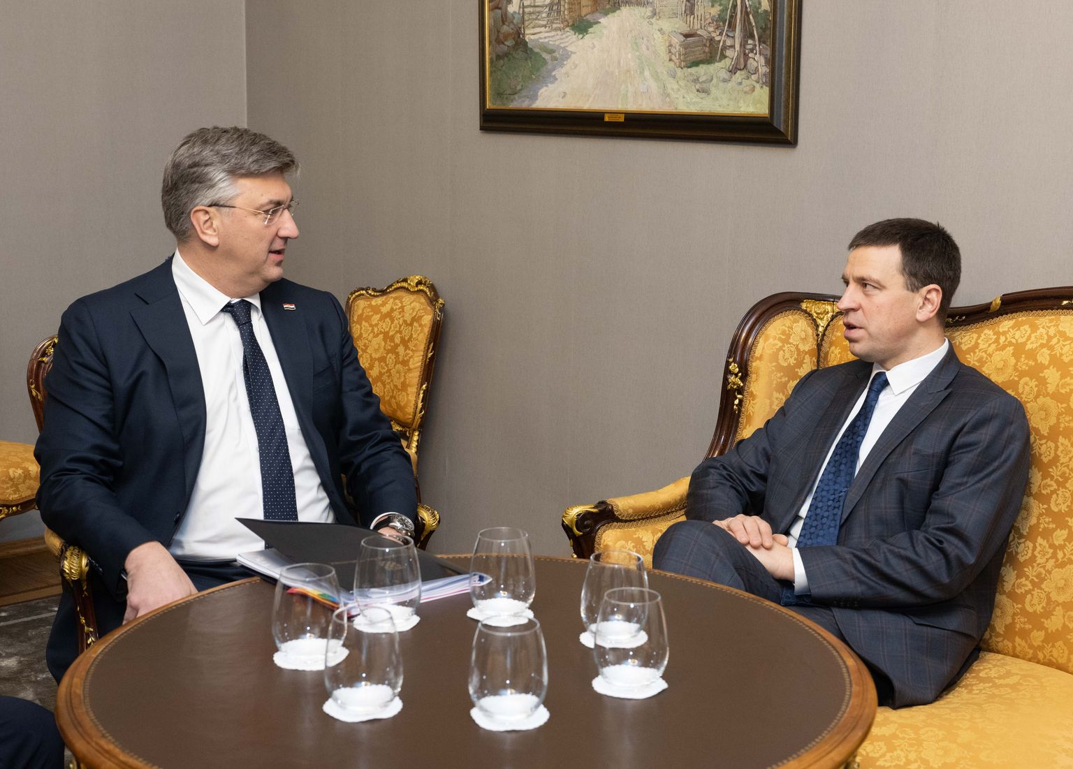 Horvaatia peaministri Andrej Plenković ja riigikogu esimees Jüri Ratas