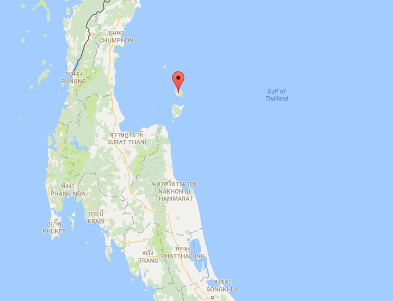 Koh Phangani saar Tai lahes / Google Maps