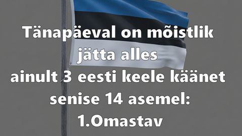 Ainult 3 eesti keele käänet
