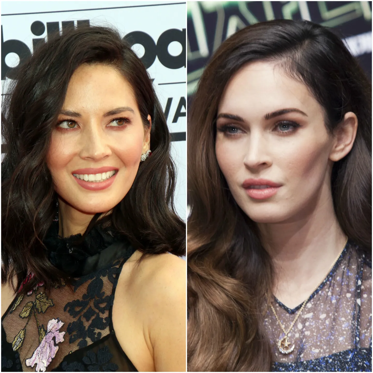 Olivia Munn ja Megan Fox.