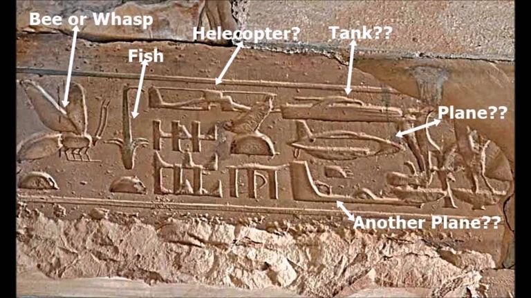 Egiptuses Abydoses asuvas Seti I templis on väidetavalt viiteid lennumasinatele