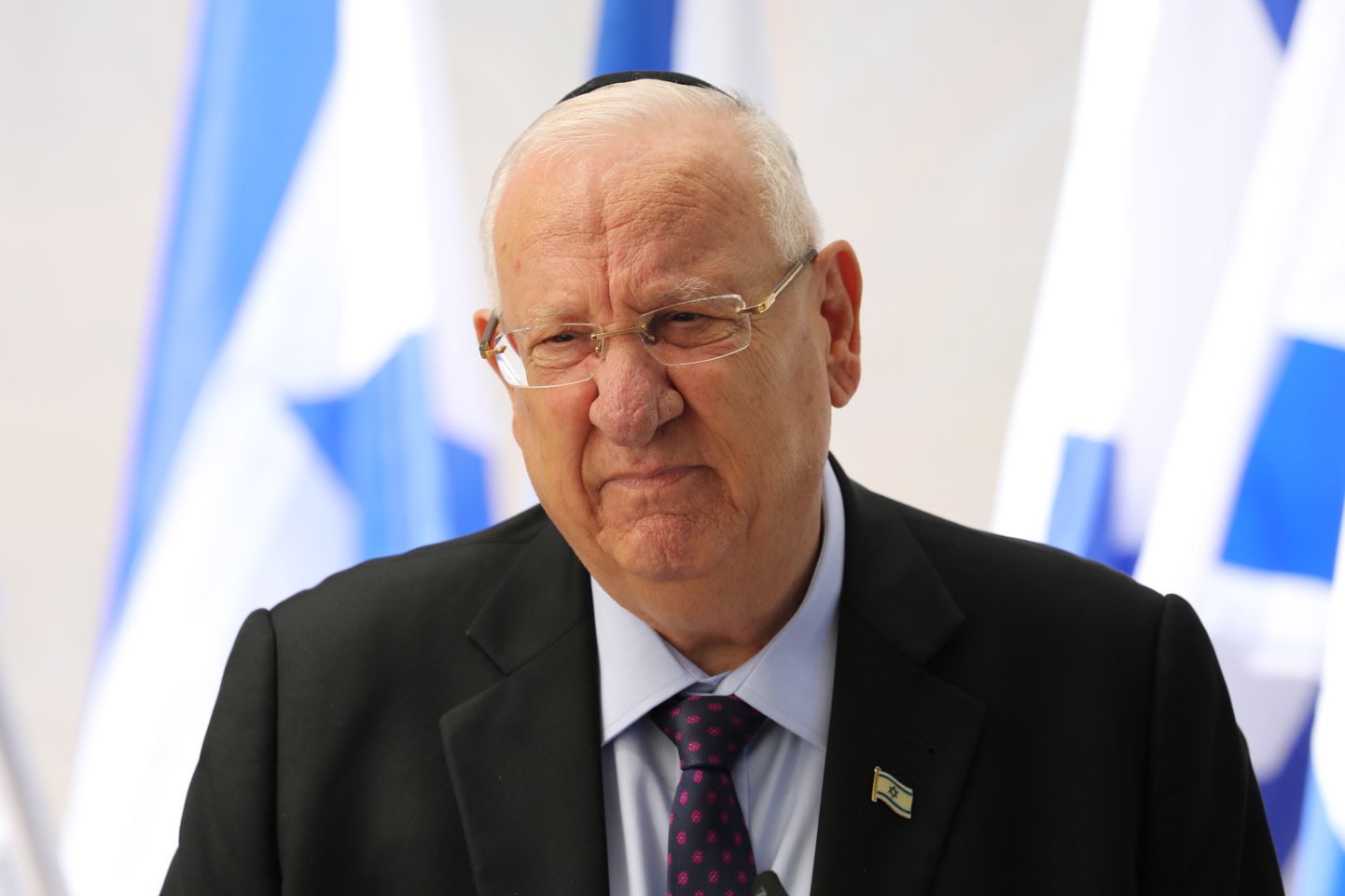 Iisraeli president Reuven Rivlin.