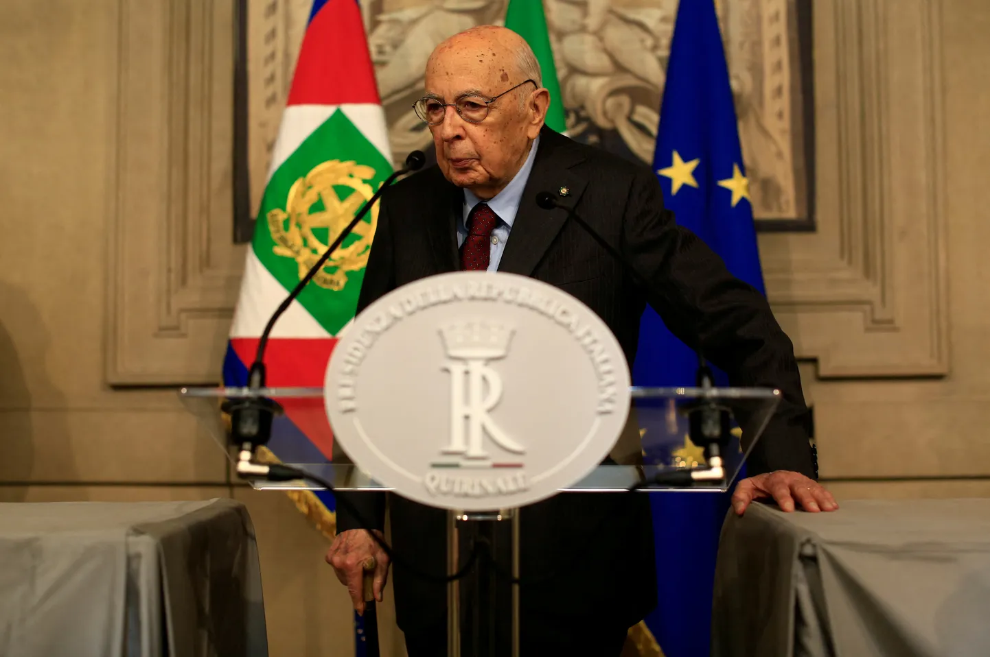 Bijušais Itālijas prezidents Džordžo Napolitano.