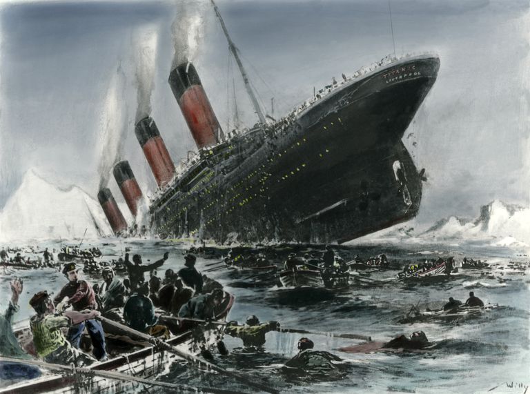 Willy Stoeweri (1864-1931) maal Titanicu hukust