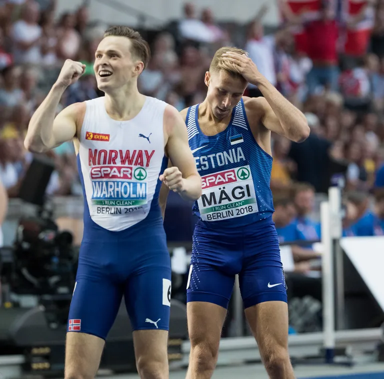 Karsten Warholm ja Rasmus Mägi mullusel EMil Berliinis.