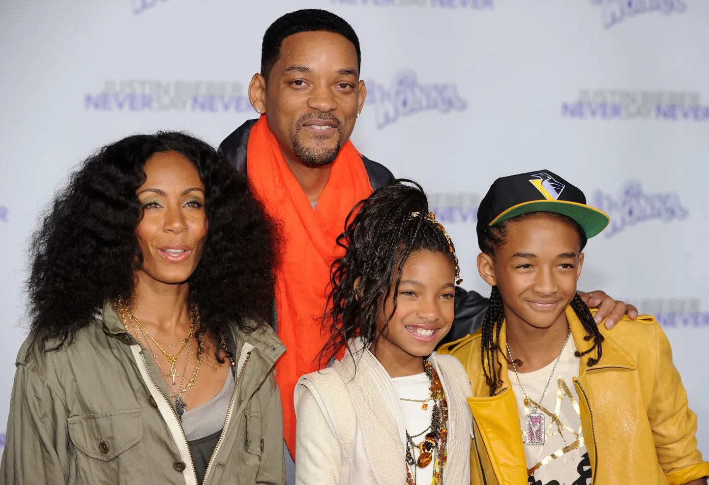 Jada Pinkett Smith, Will Smith, Willow Smith and ja Jaden Smith
