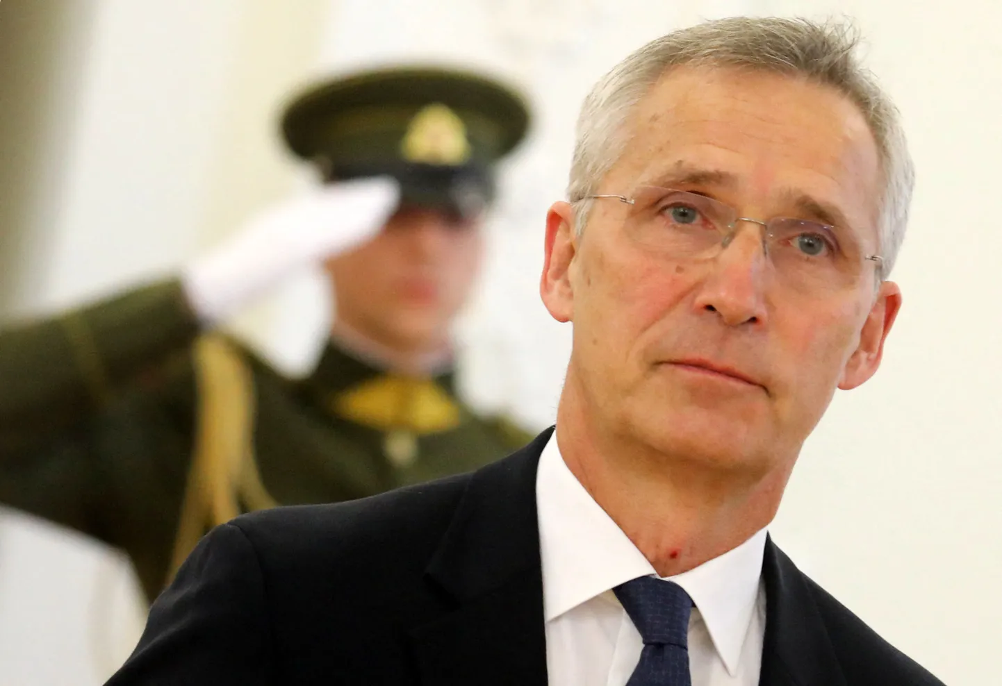NATO peasekretär Jens Stoltenberg Leedus.