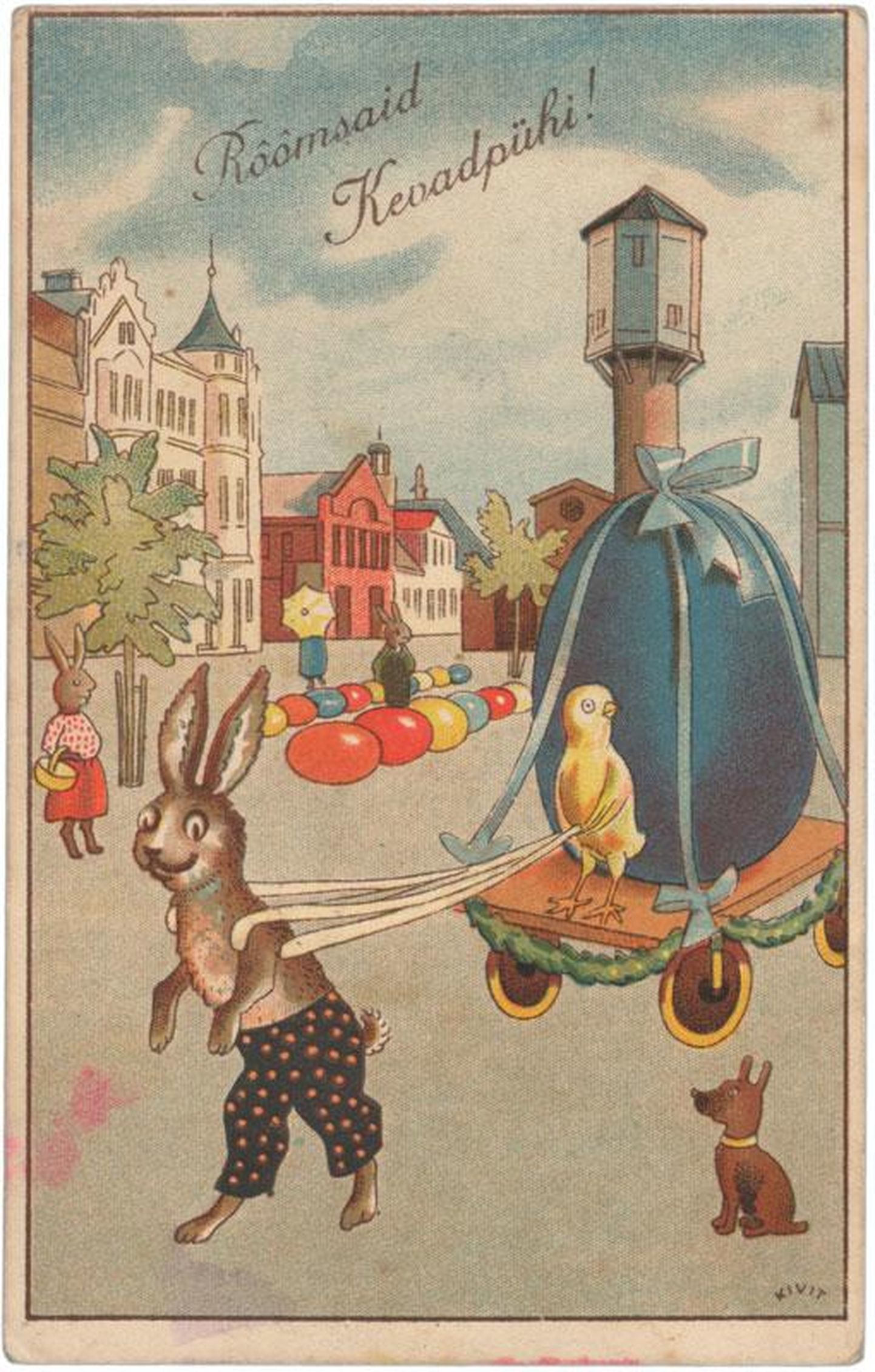 1930. aastatest pärit postkaart