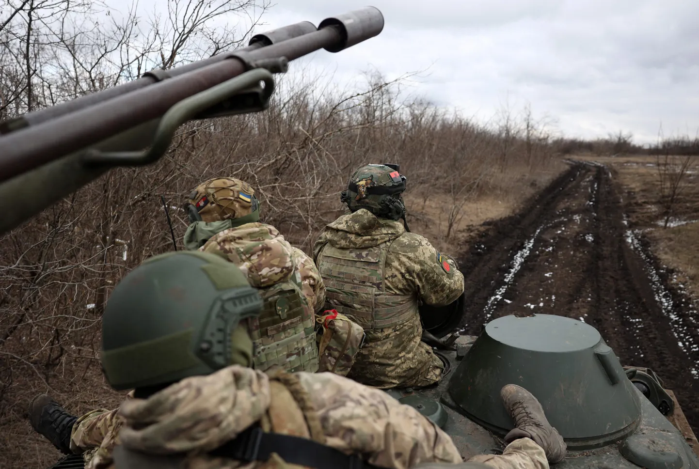 Ukraina sõdurid sel nädalal Bahmuti lähistel.
