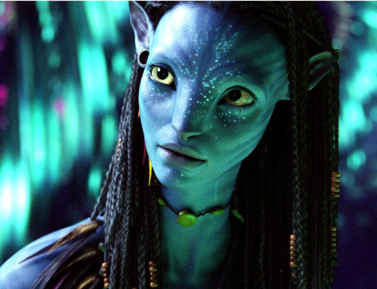Kaader filmist «Avatar». Pildil Neytiri, kellele andis hääle Zoe Saldana
