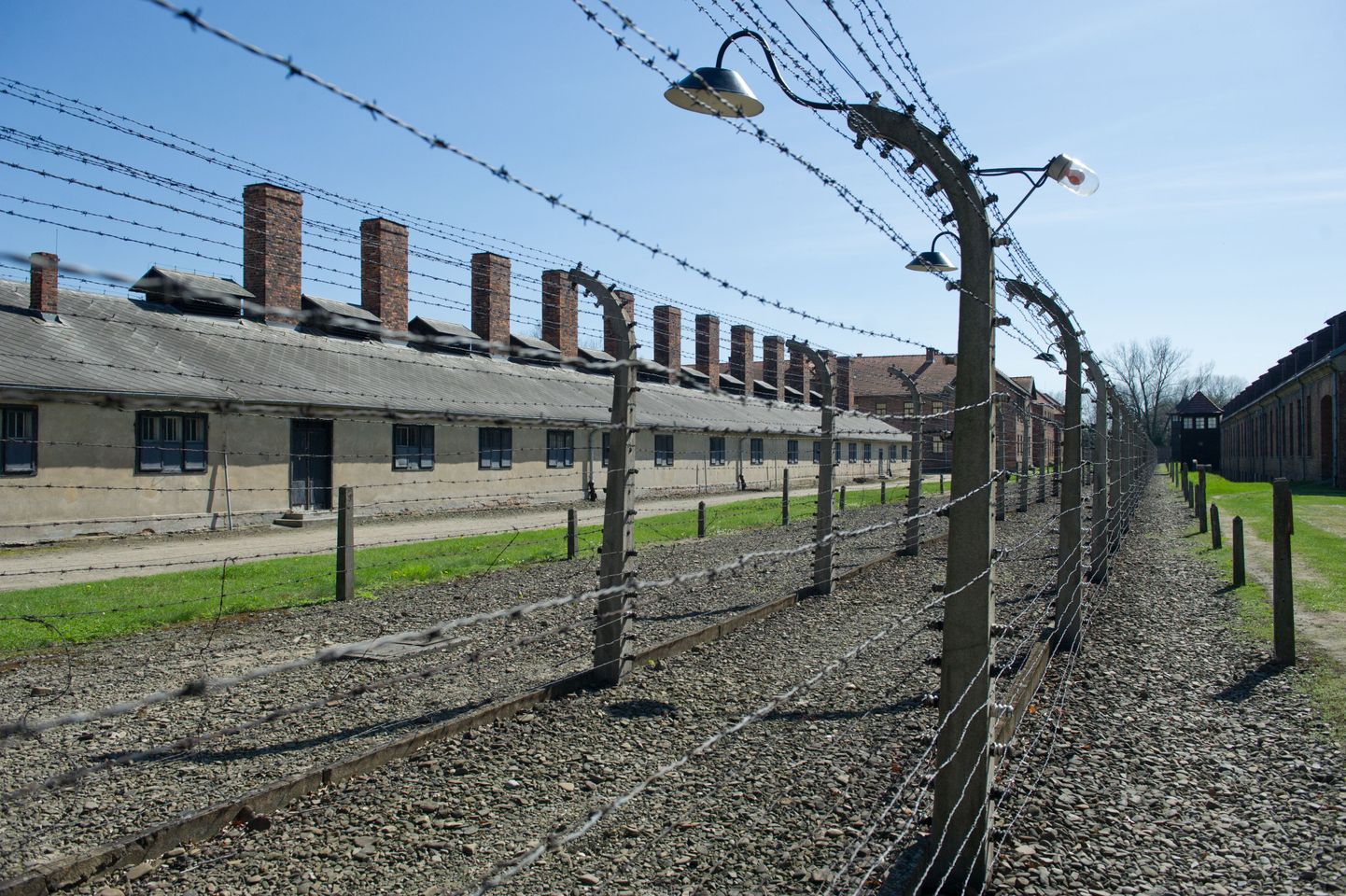 Okastraataed Auschwitzi koonduslaagris.