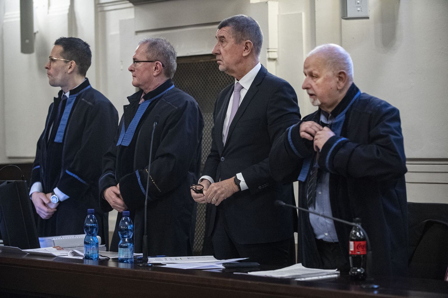 Tšehhi ekspeaminister Andrej Babiš Praha kohtus.