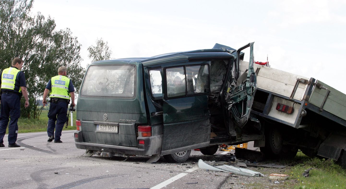 Liiklusõnnetus Haljala-Aaspere vahelisel teelõigul.
