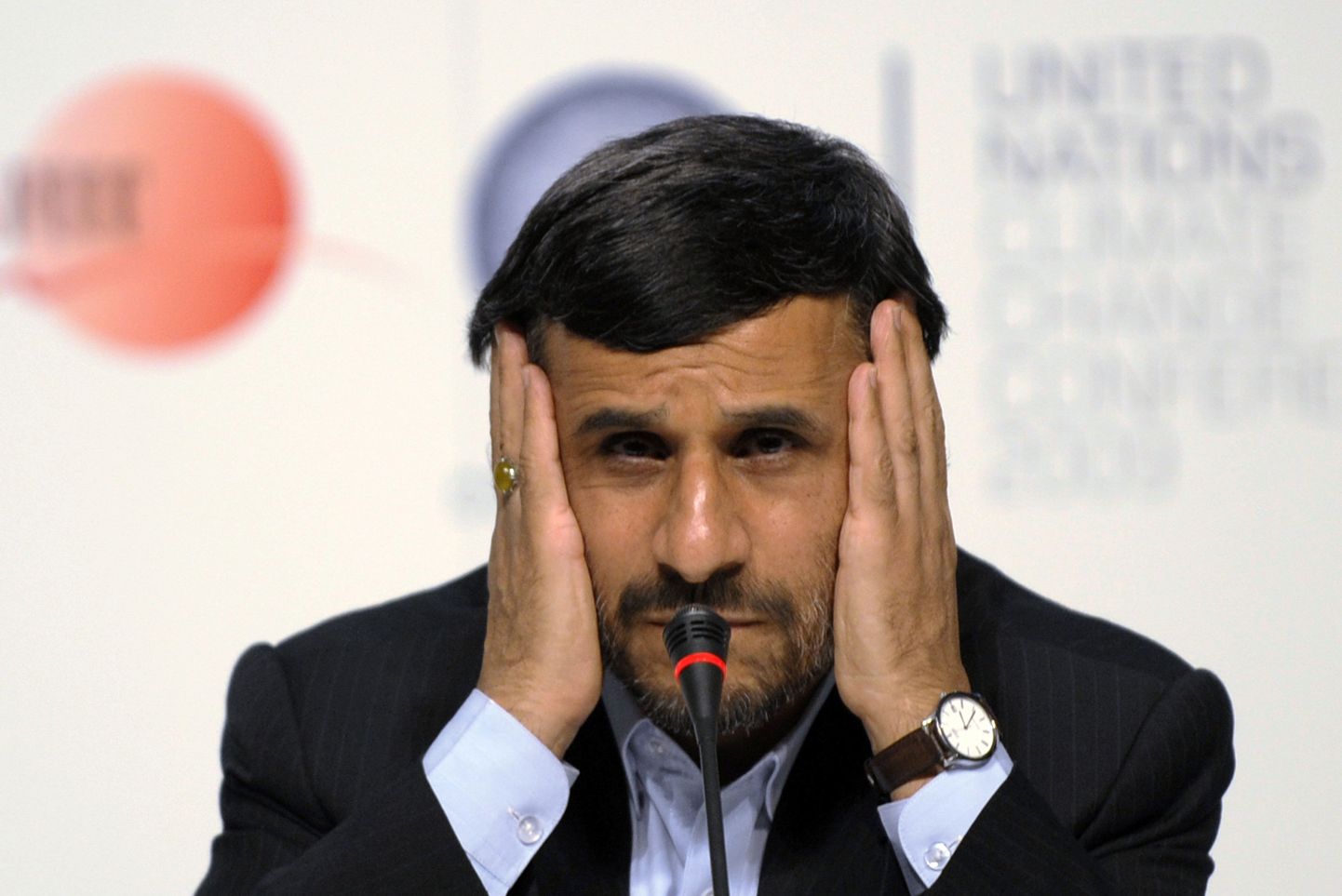 Iraani president Mahmoud Ahmadinejad Kopenhaagenis.
