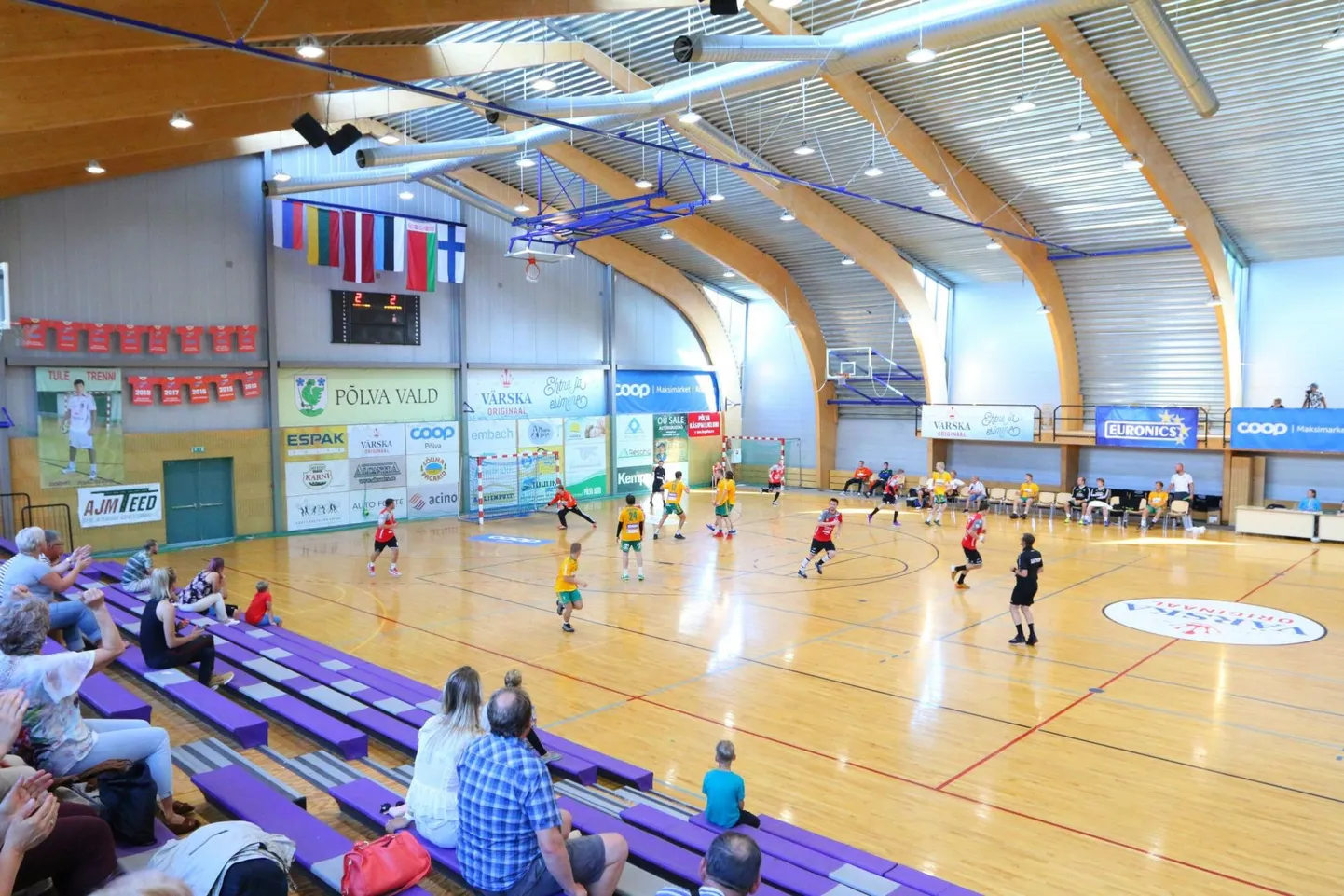 Põlva Serviti ja Siuntio kohtumine Mesikäpa hallis Põlva Cup 2018 karikamängus.