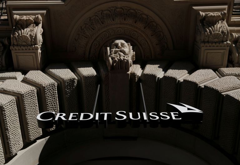 Šveitsi panga Credit Suisse logo Zürichis.