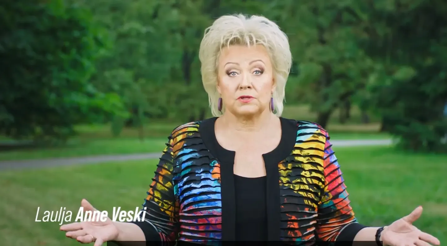 Anne Veski vaktsineerima kutsuvas videos.