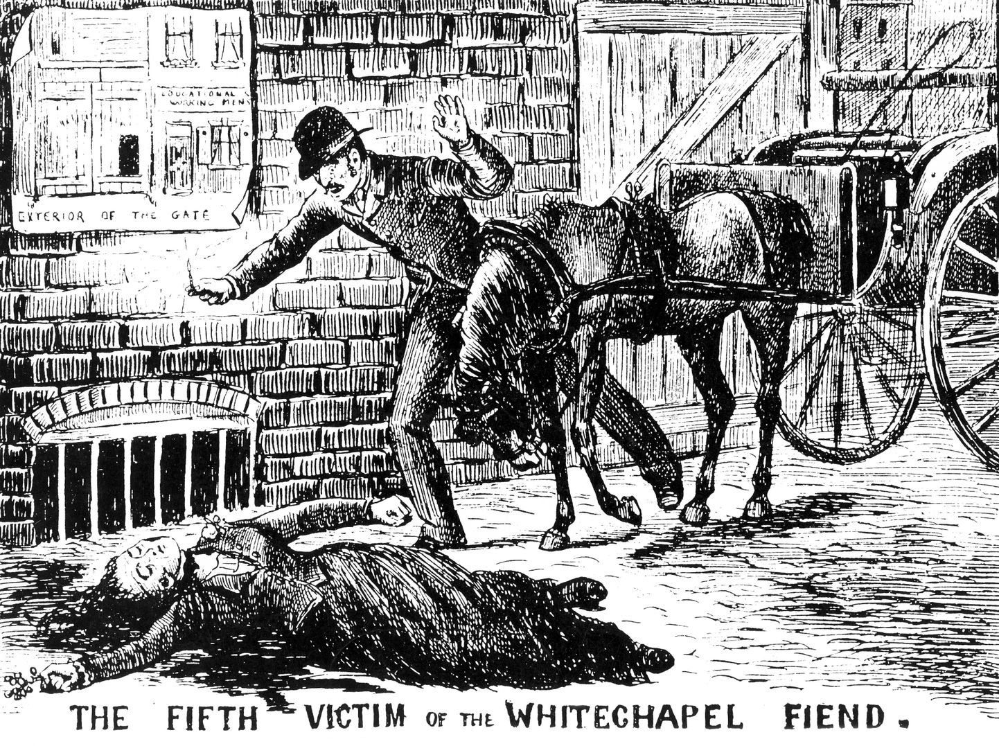 1888. aasta Briti meedias ilmunud pilt Rappija-Jacki viienda ohvri Mary Jane Kelly kohta