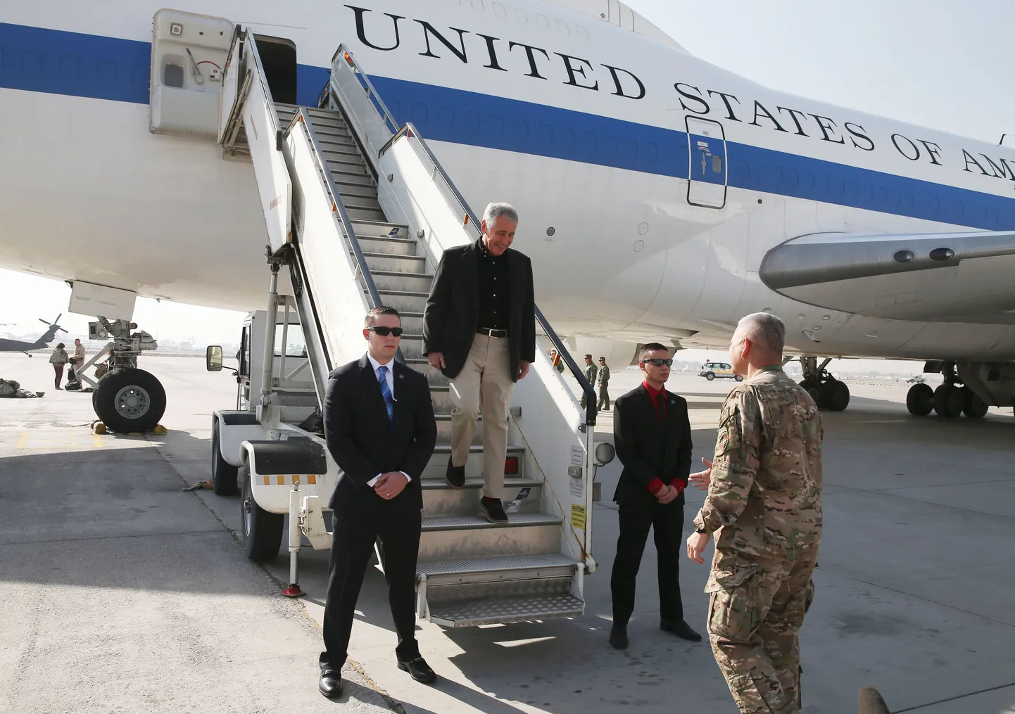 USA kaitseminister Chuck Hagel saabus täna Afganistani.