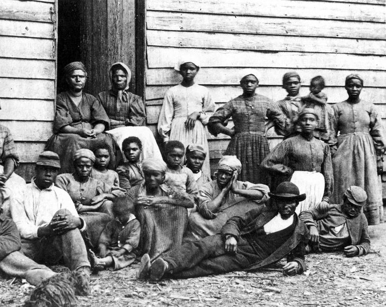 Georgia ühe istanduse orjad enne USA kodusõda